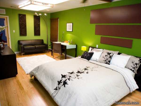 اتاق خواب سبز